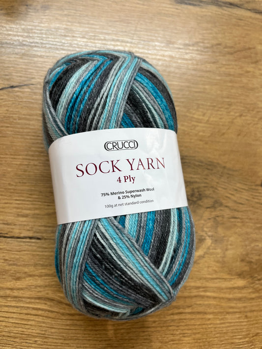 Crucci Sock Yarn 4 ply - shade 11