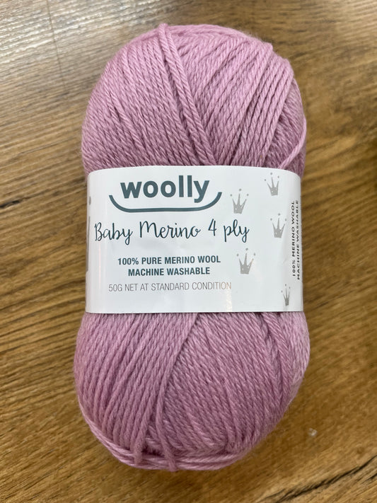 Crucci Woolly 4ply Baby Merino - Ballerina Pink