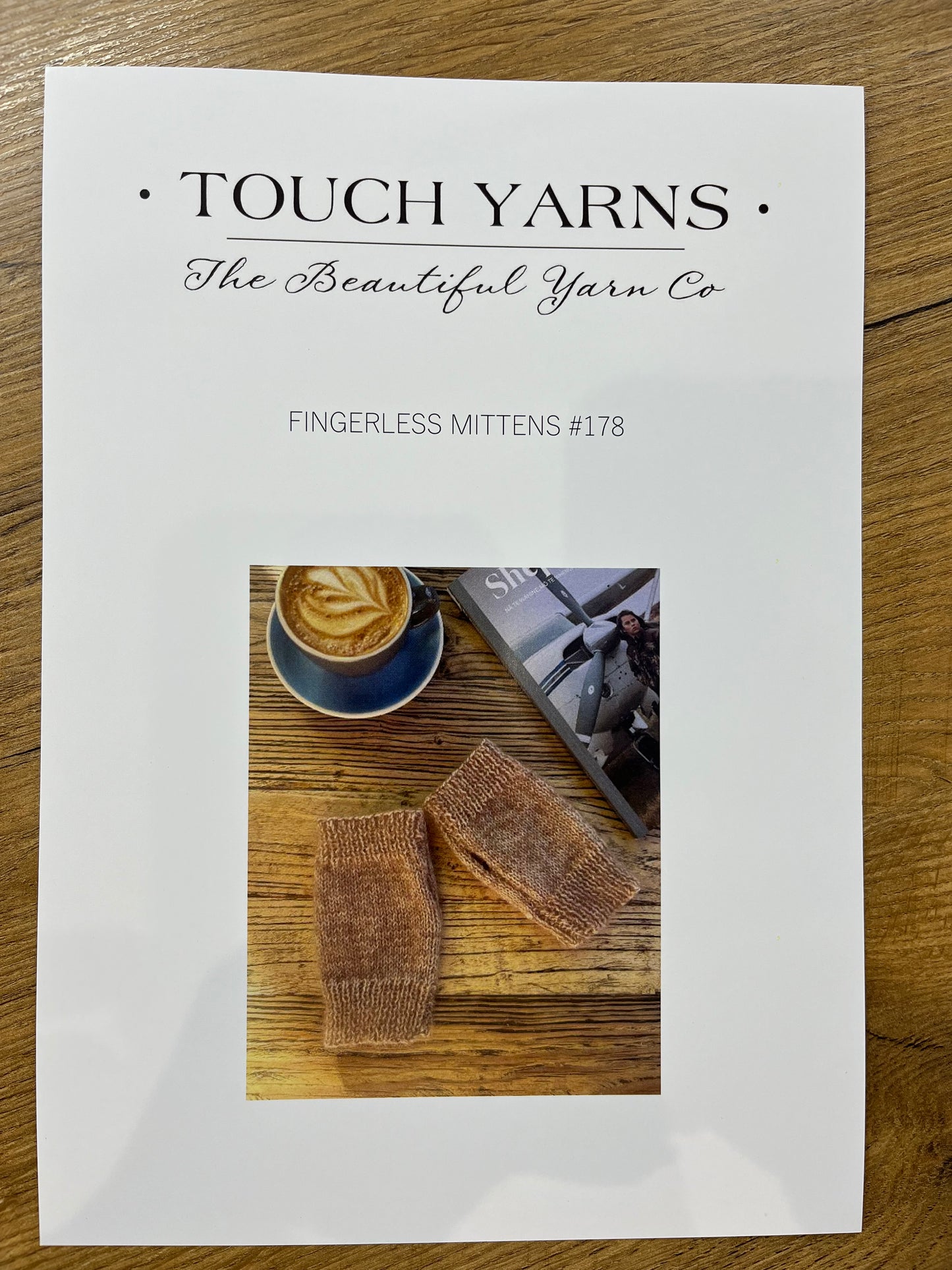 Fingerless Mittens - Touch Yarn