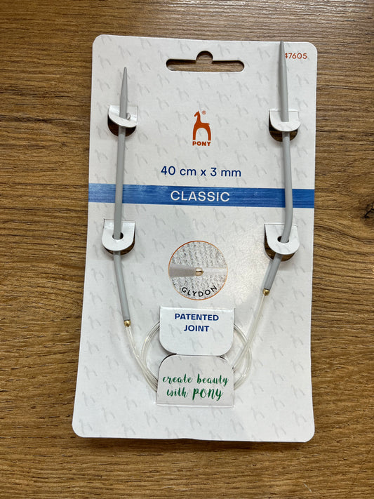 Circular Needles Steel Tipped 40cm x 3.00mm