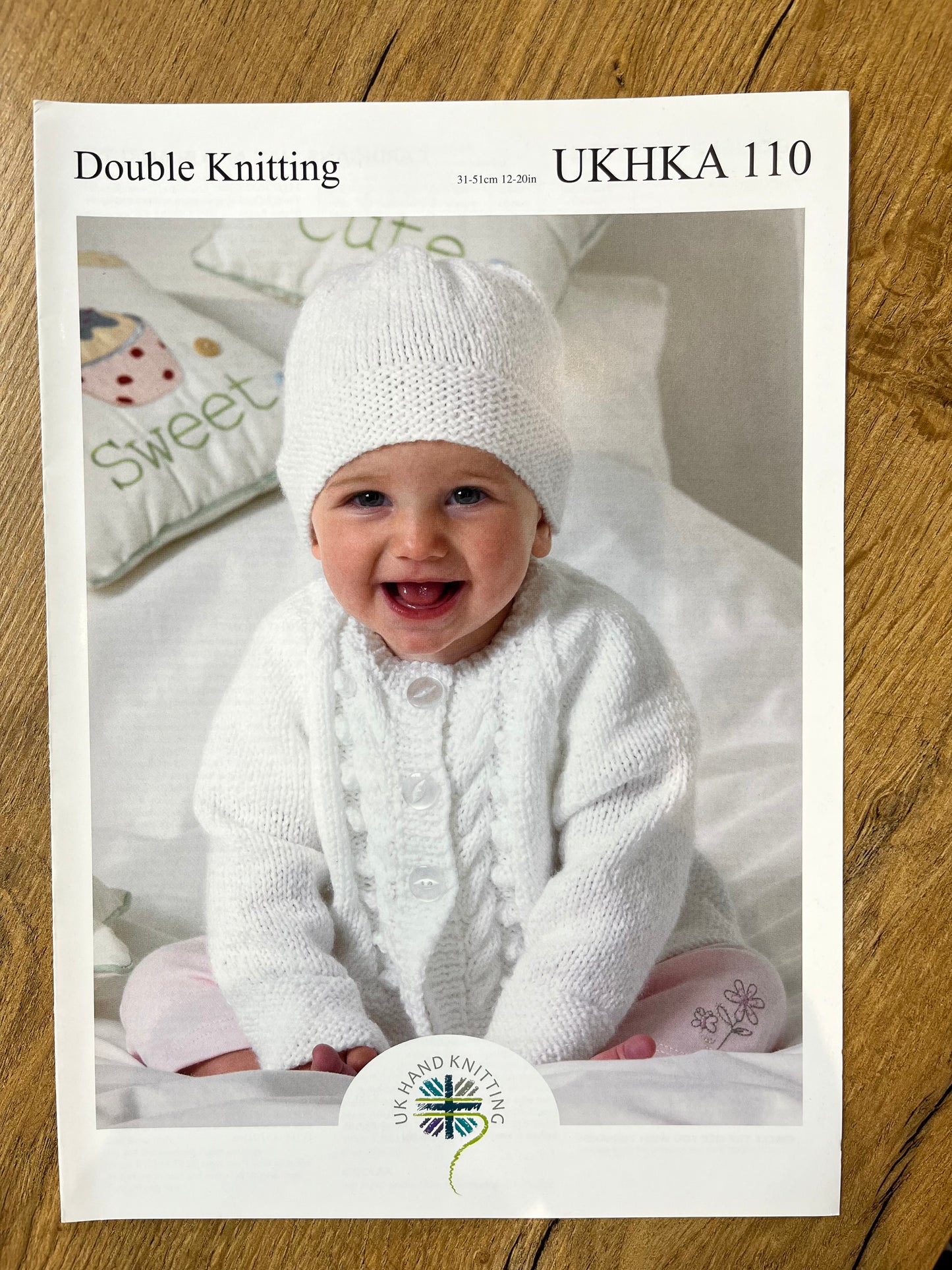 Baby Raglan Cardi, Blanket and  Beanie - UKHKA  110