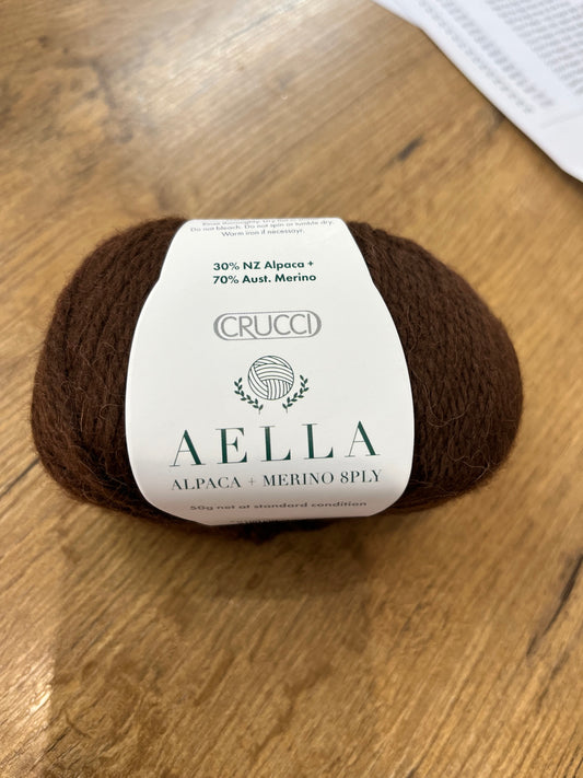 Crucci Aella 8 ply Alpaca Merino - Chocolate