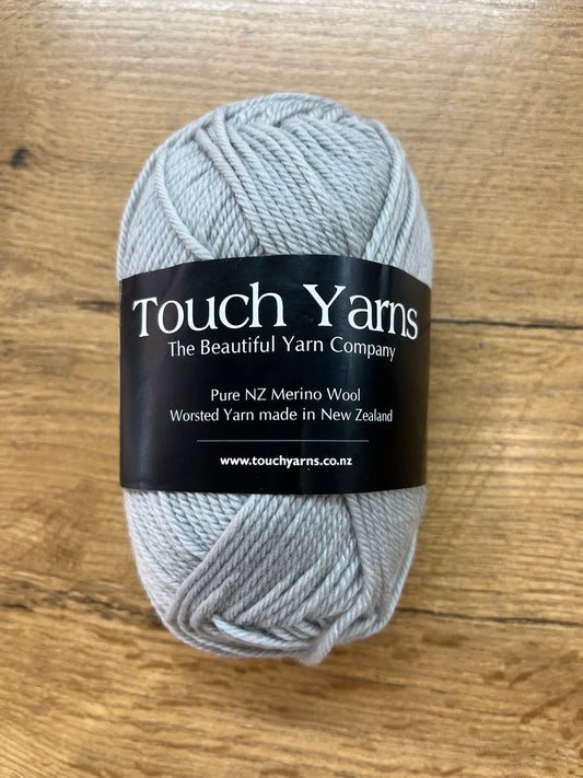 Touch Yarns Pure Merino 8ply – Silver
