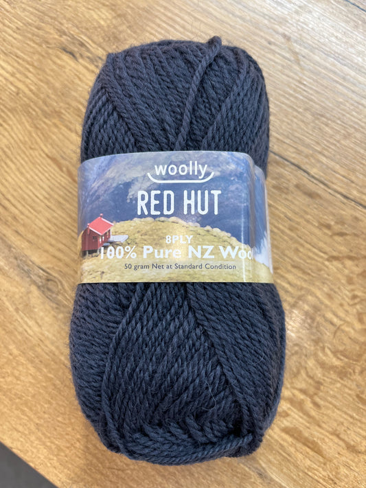Red Hut 8ply - Charcoal