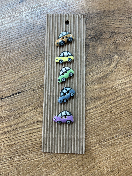 Hand Made Buttons - Cars