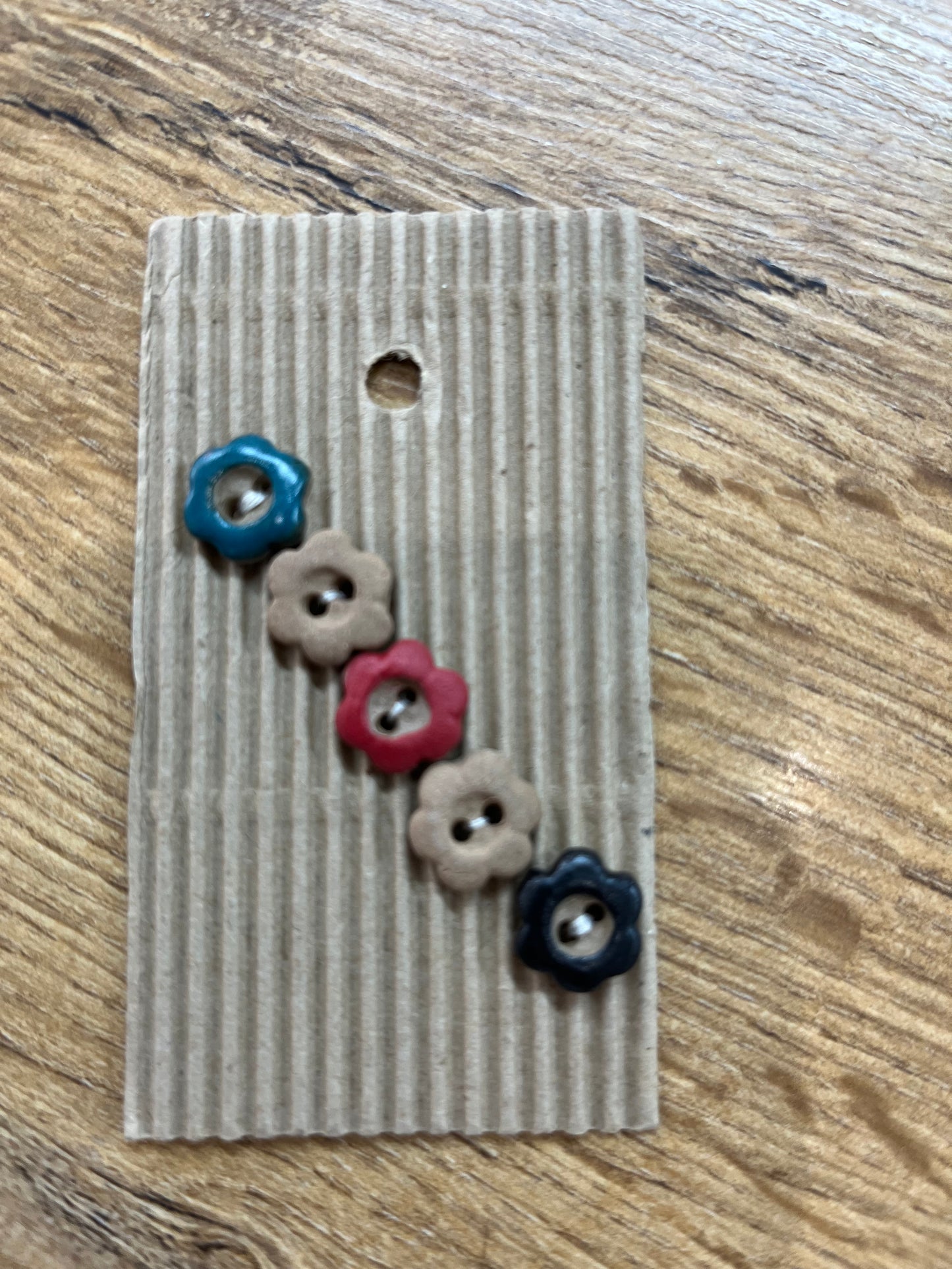 Hand Made Buttons - Small Flowers