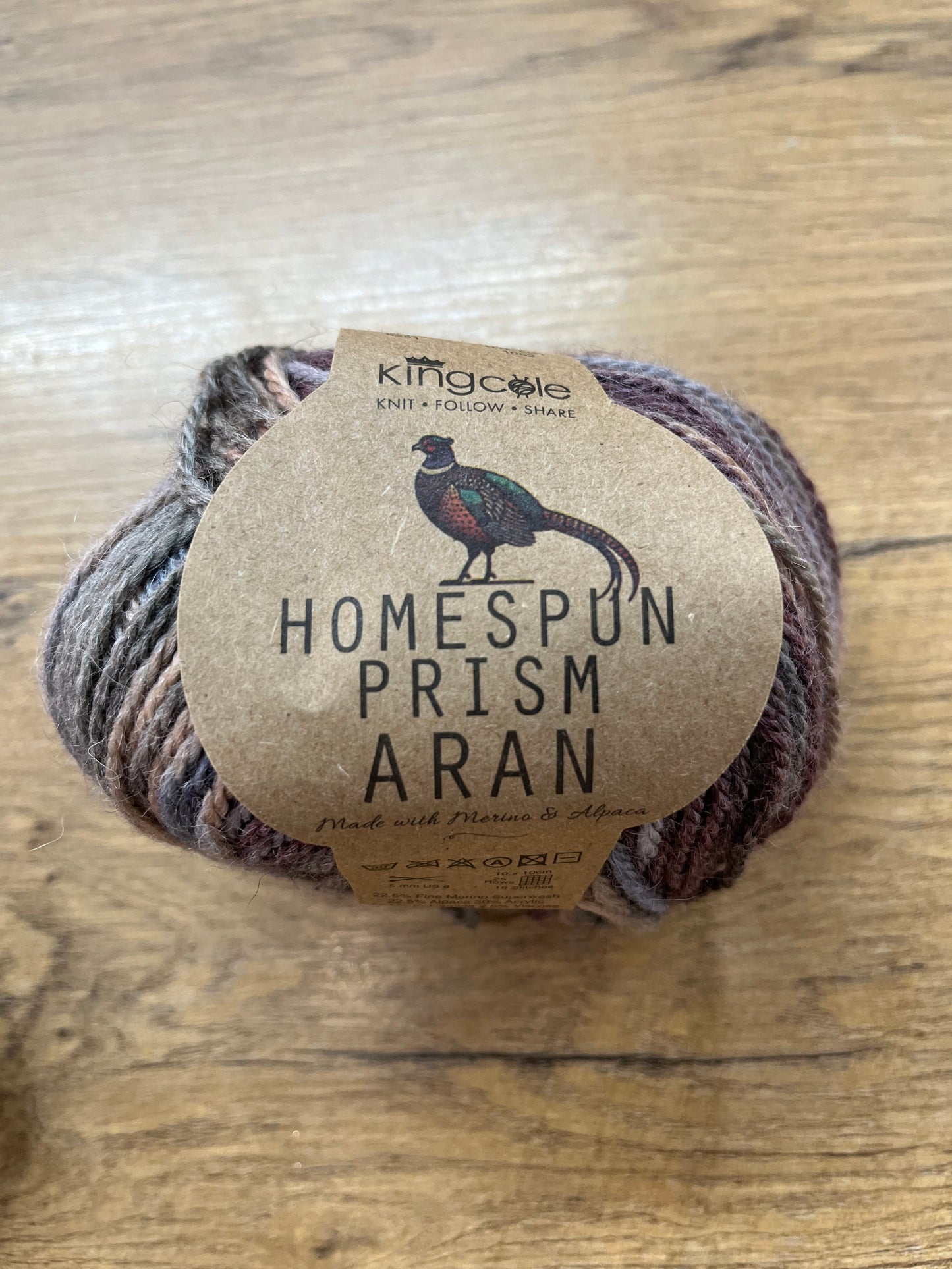 King Cole Homespun Prism Aran - Damson