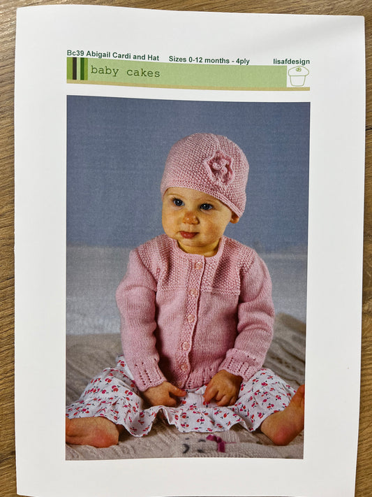 Abigail Cardi and Hat - Lisa F