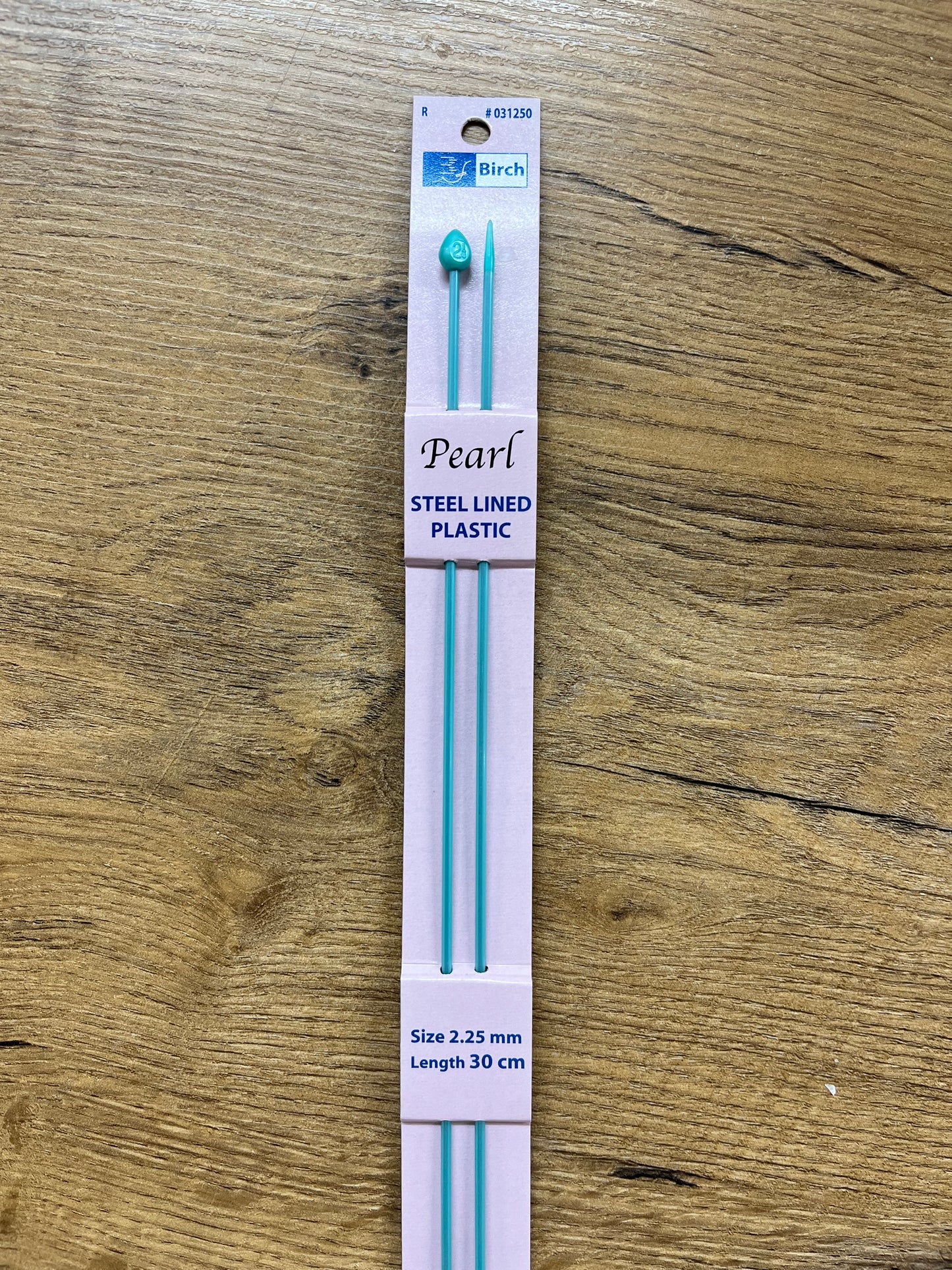 Birch Pearl Knitting Needles 2.25mm 30 cm