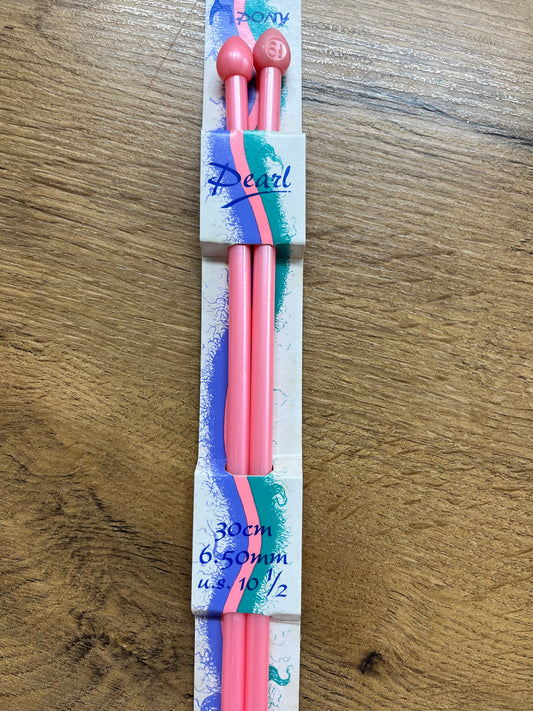 Pony Pearl Knitting needles 6.5mm 30cm
