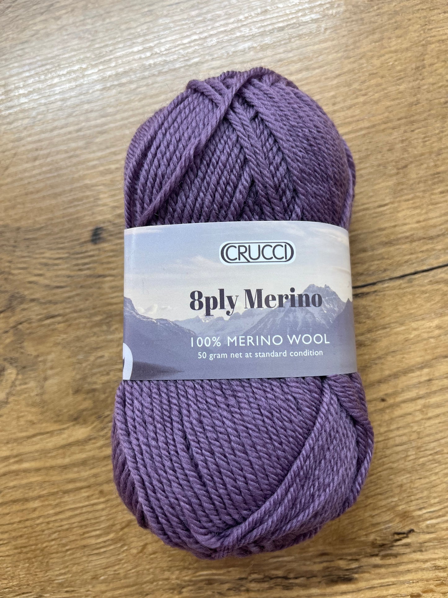 Crucci 8 ply Australian Merino - Aster