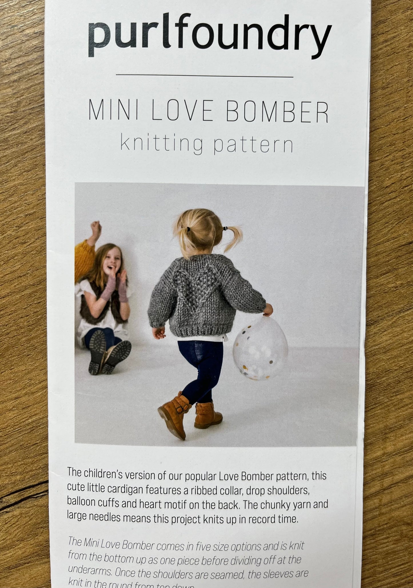 Purl Foundry - Mini Love Bomber