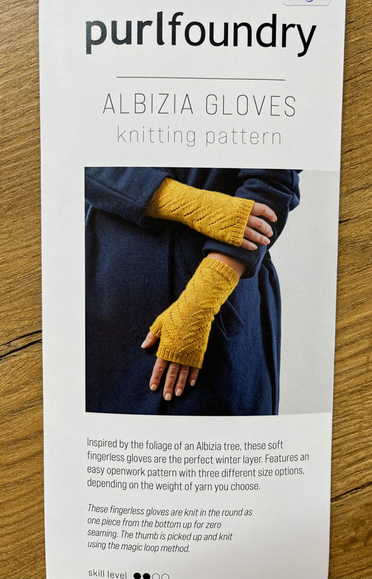 Purl Foundry - Albizia Fingerless Gloves