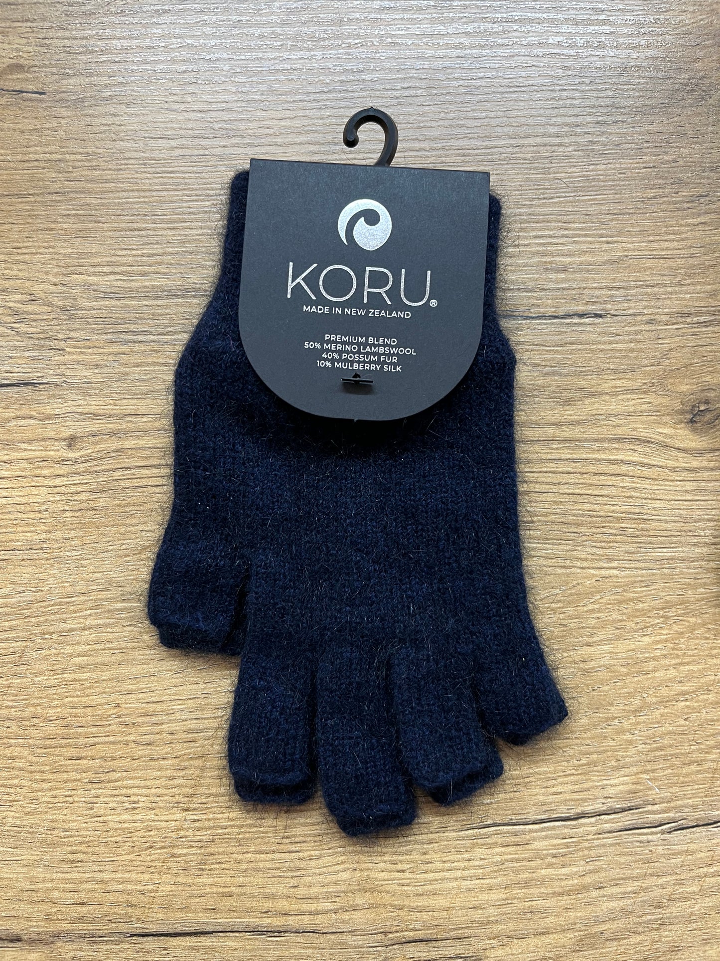 Fingerless Merino and Possum Gloves - Small