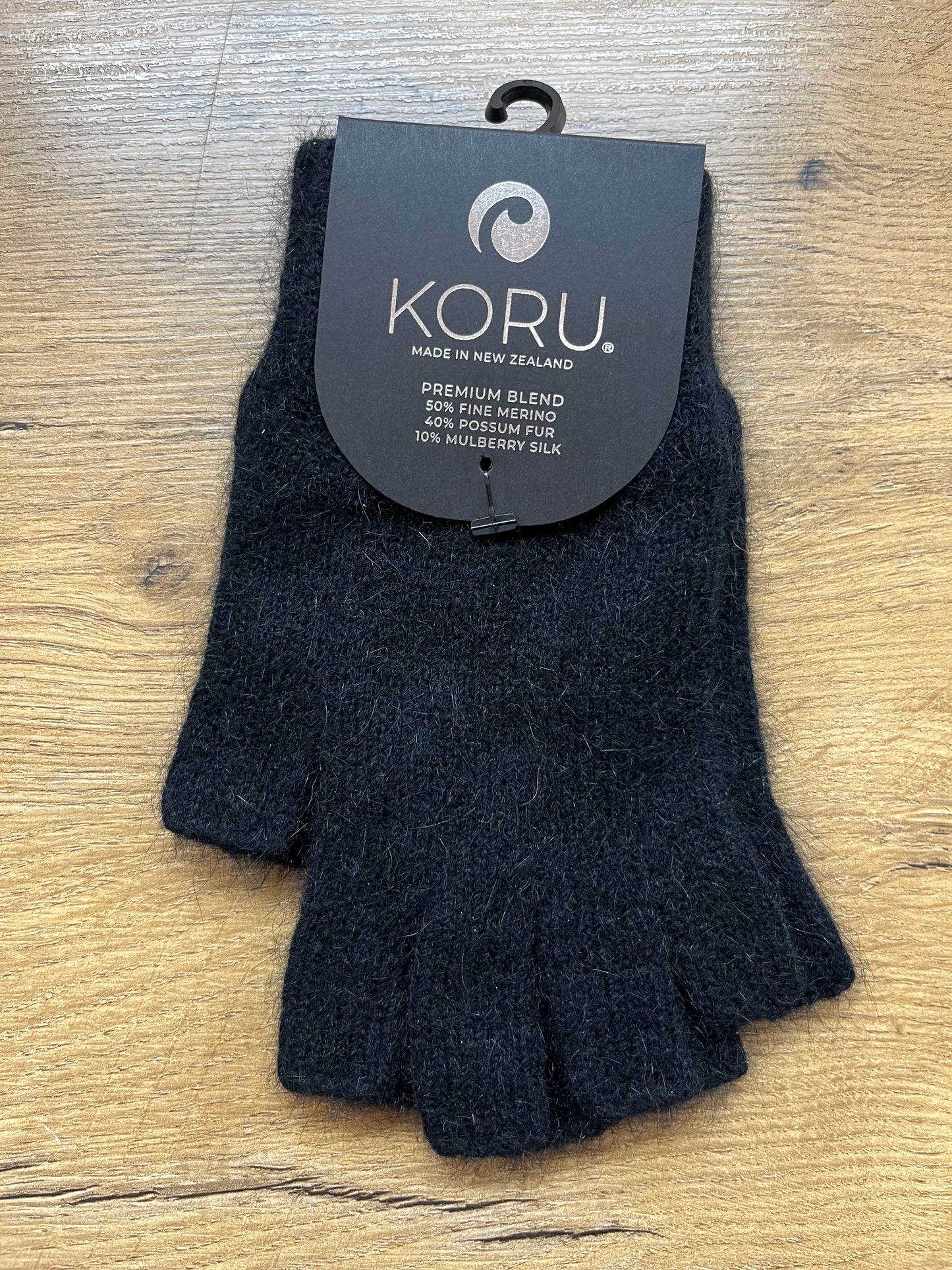 Fingerless Merino and Possum Gloves - Small