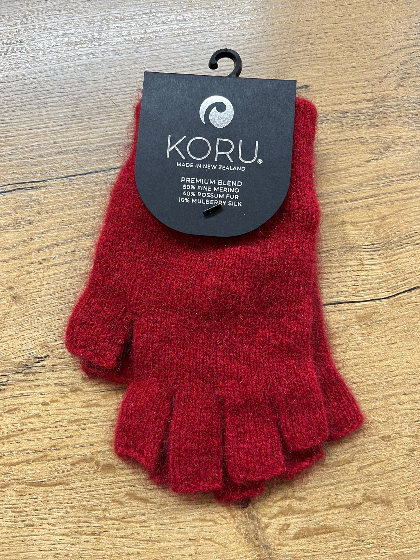 Fingerless Merino and Possum Gloves - Small