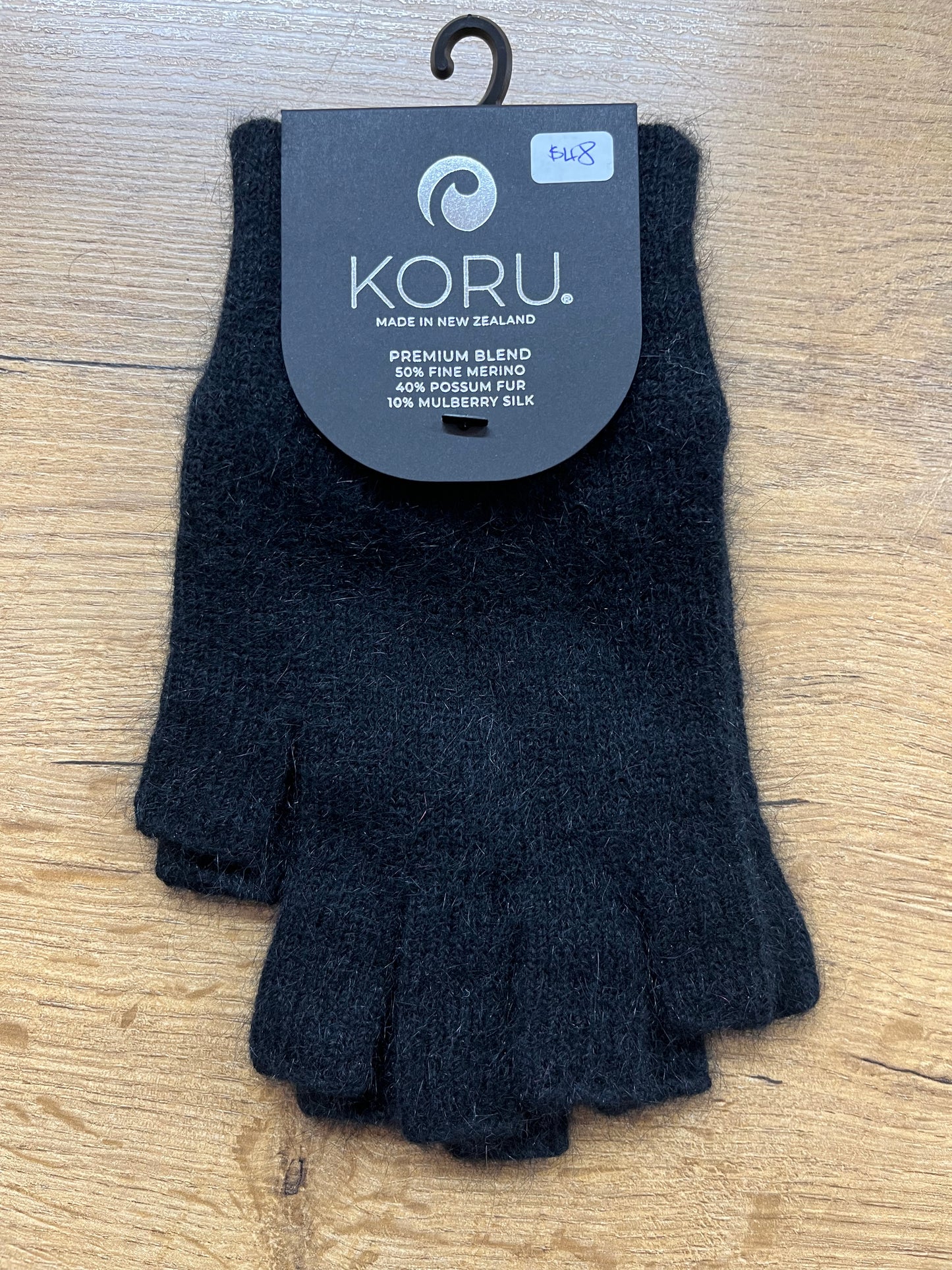 Fingerless Merino and Possum Gloves - Medium