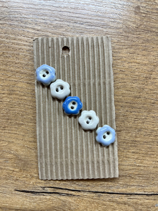 Hand Made Buttons - Mini Flowers