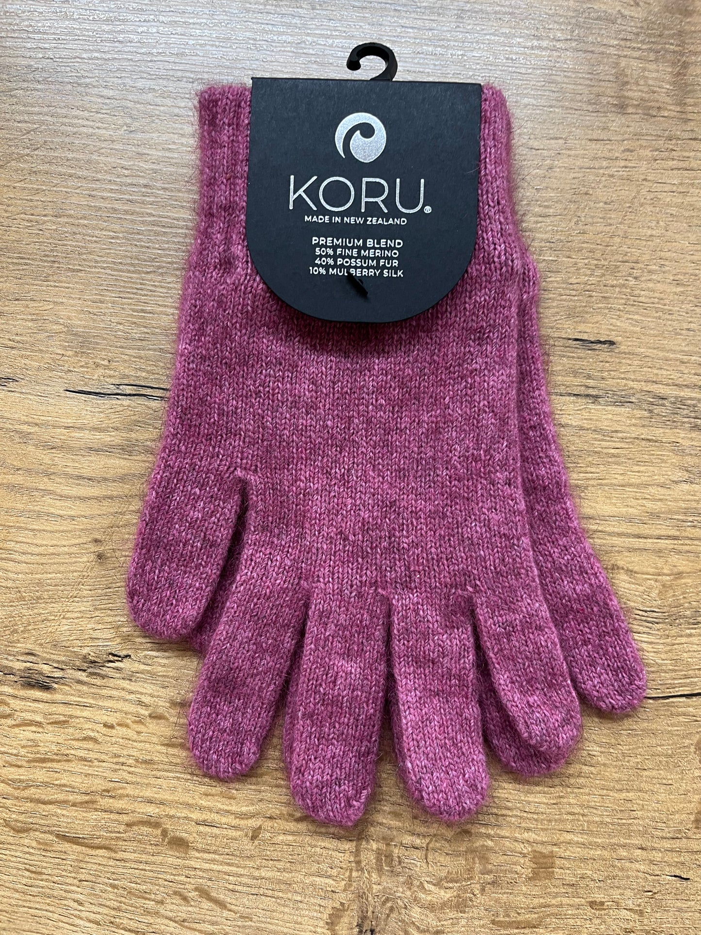 Merino and Possum Gloves - Medium