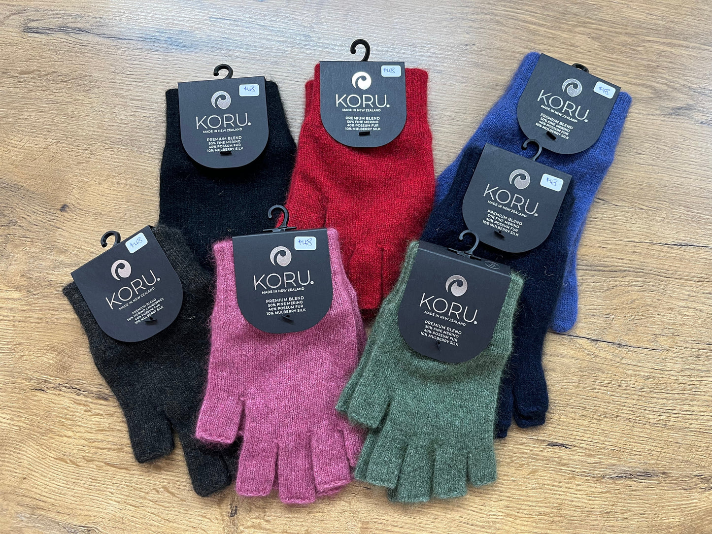 Fingerless Merino and Possum Gloves - Small