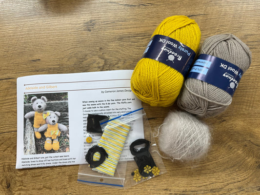 Adelaide and Gilbert Bear Knitting Kit