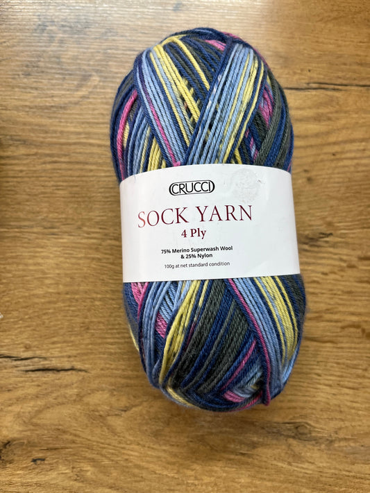 Crucci Sock Yarn 4 ply - Shade 23
