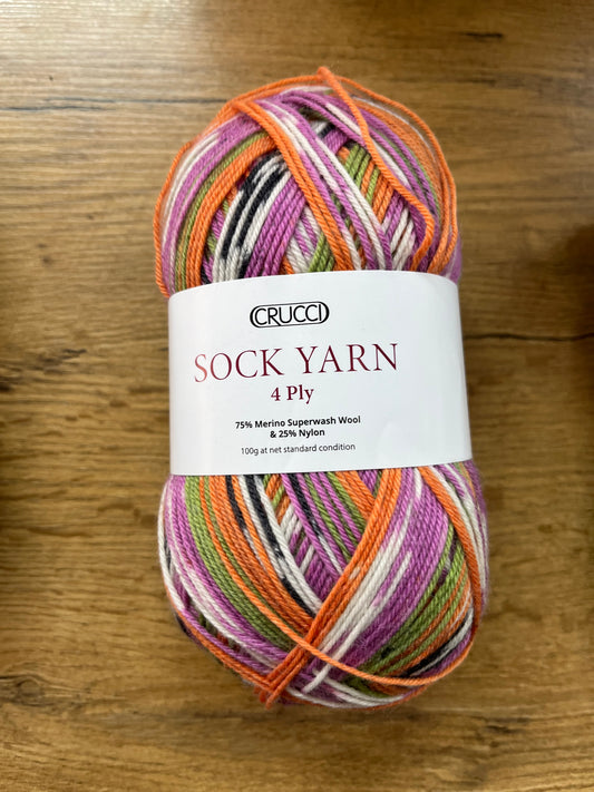 Crucci Sock Yarn 4 ply - Shade 26