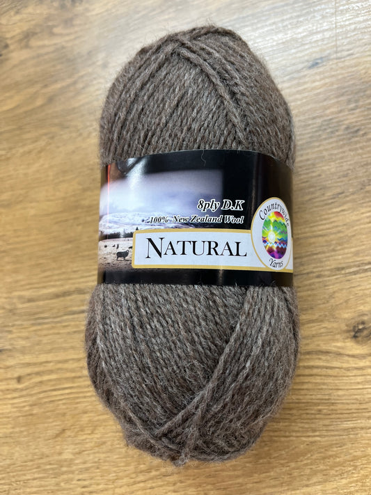Countrywide 8 ply Naturals - Brown Fleece