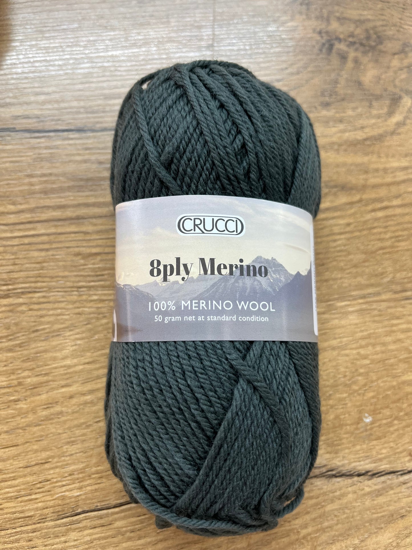 Crucci 8 ply Australian Merino - Olive