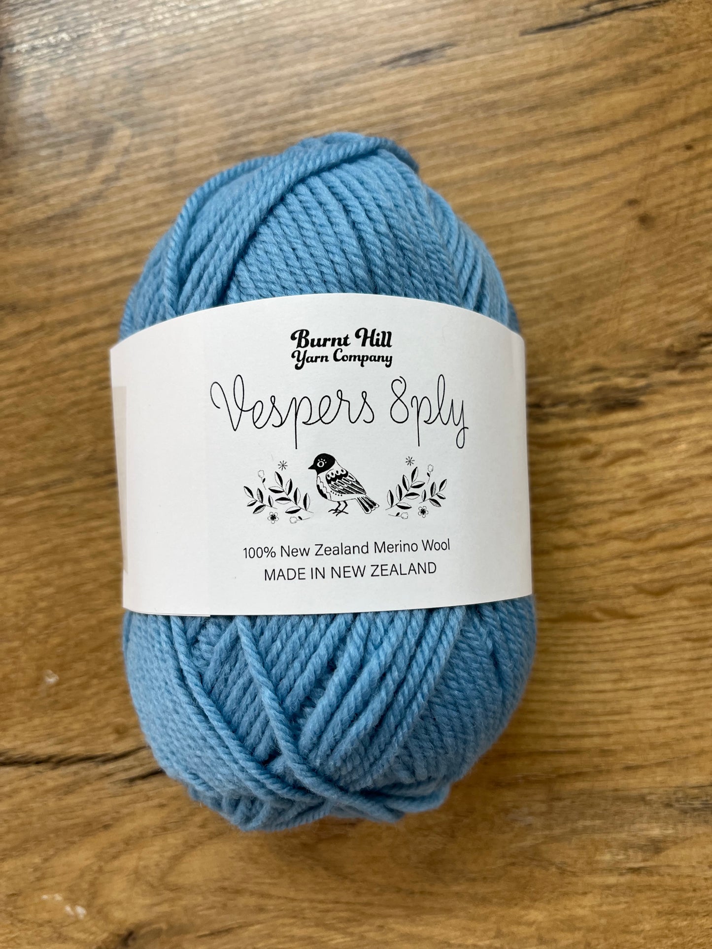 Burnt Hill Yarns Vesper 8ply - Soft Chambray