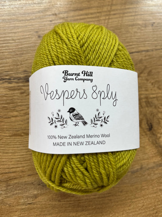 Burnt Hill Yarns Vesper 8ply - Crunchy Pear