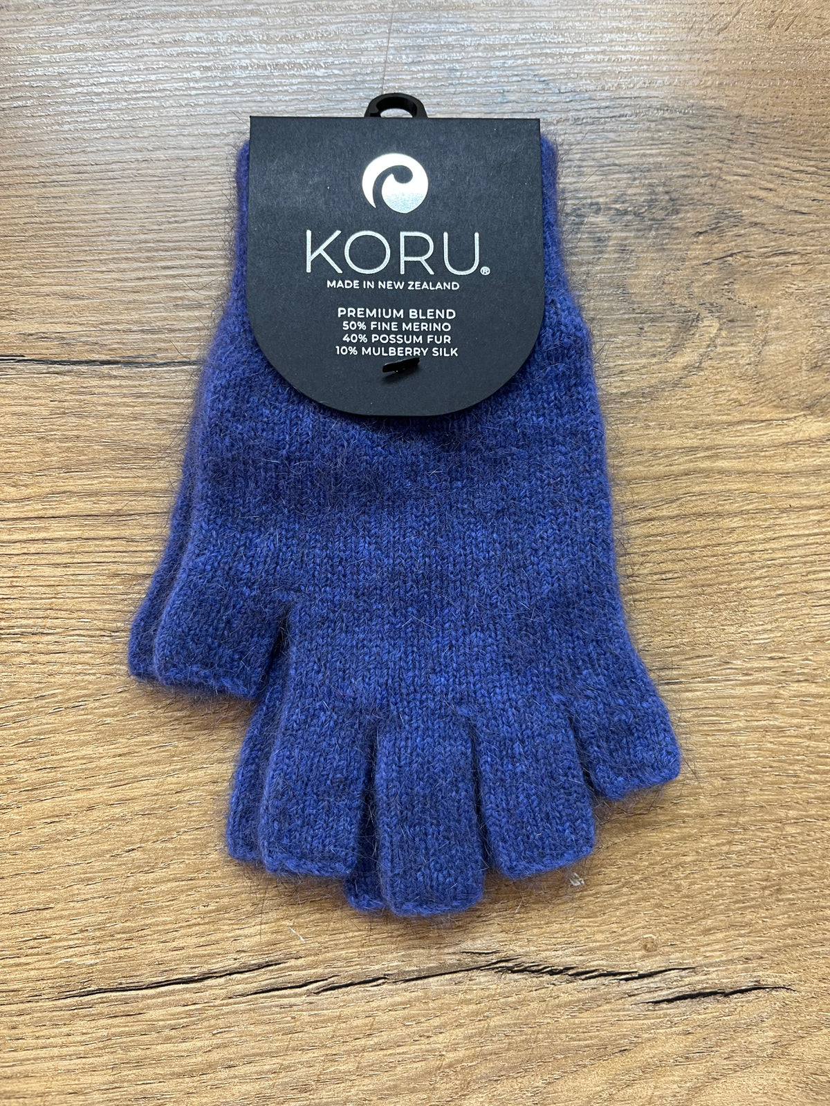Fingerless Merino and Possum Gloves - Small