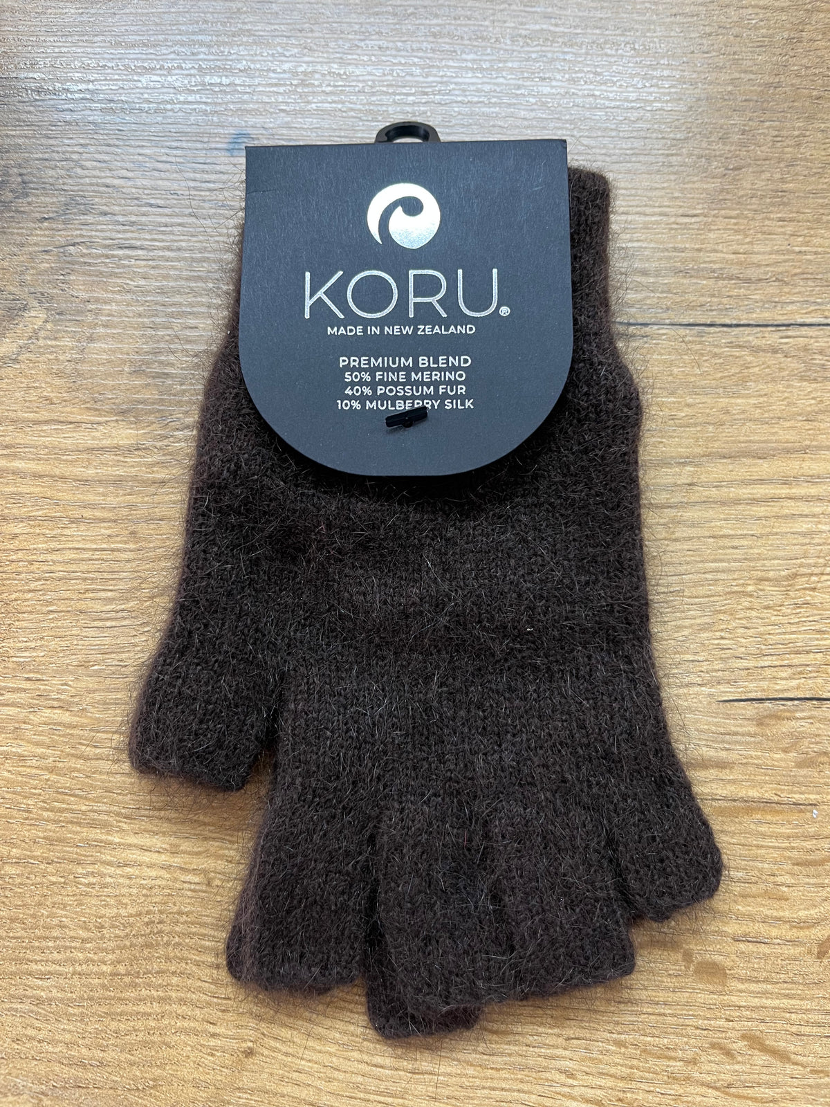 Fingerless Merino and Possum Gloves - Small