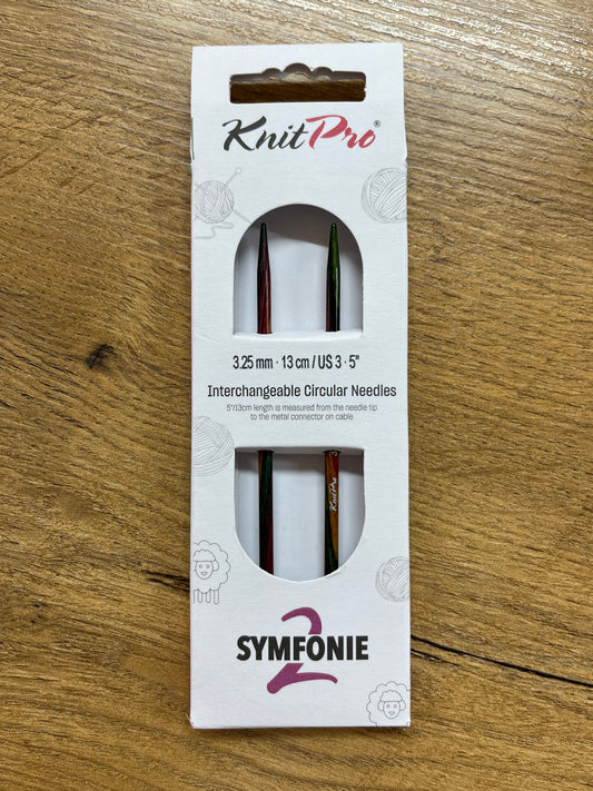 KnitPro Symfonie 2.0 Normal Interchangeable Needles – 3.25mm 13cm