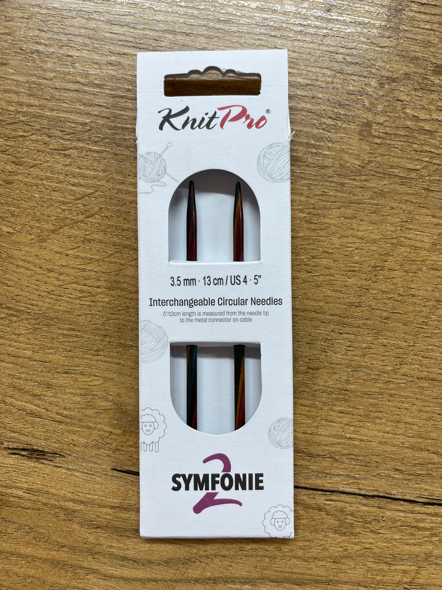 KnitPro Symfonie 2.0 Normal Interchangeable Needles – 3.50mm 13cm