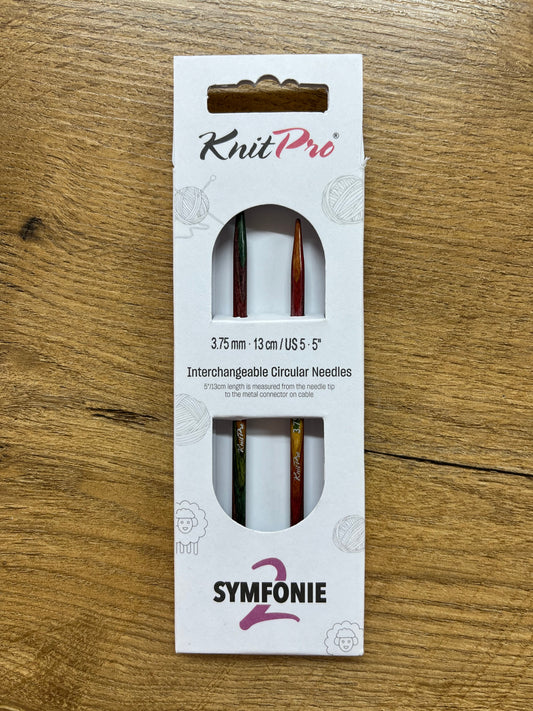 KnitPro Symfonie 2.0 Normal Interchangeable Needles – 3.75mm 13cm