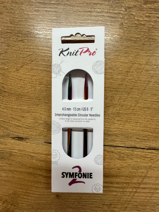 KnitPro Symfonie 2.0 Normal Interchangeable Needles – 4.0mm 13cm