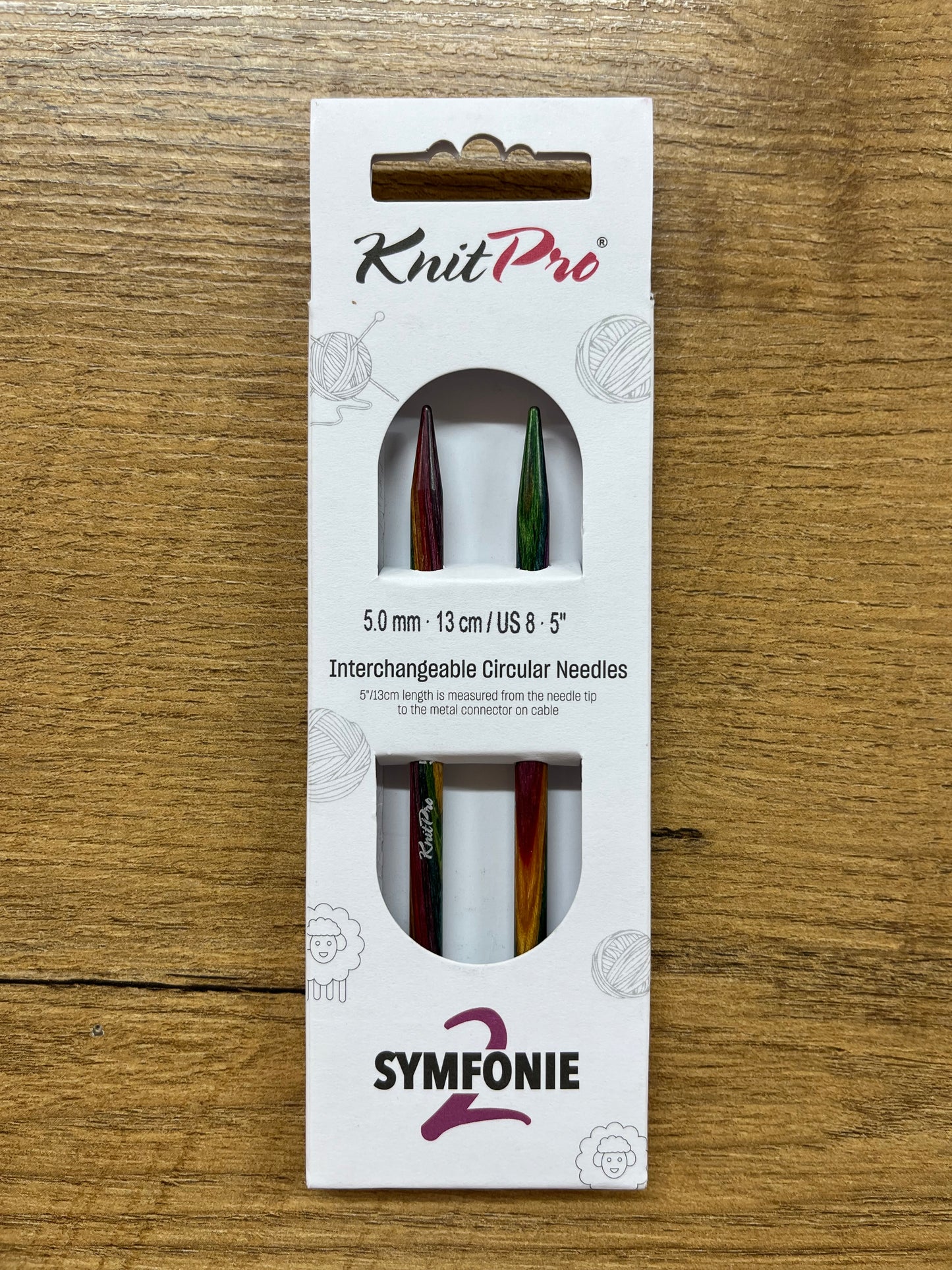 KnitPro Symfonie 2.0 Normal Interchangeable Needles – 5.0mm 13cm