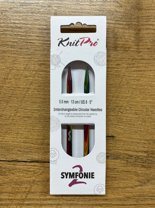 KnitPro Symfonie 2.0 Normal Interchangeable Needles – 5.0mm 13cm