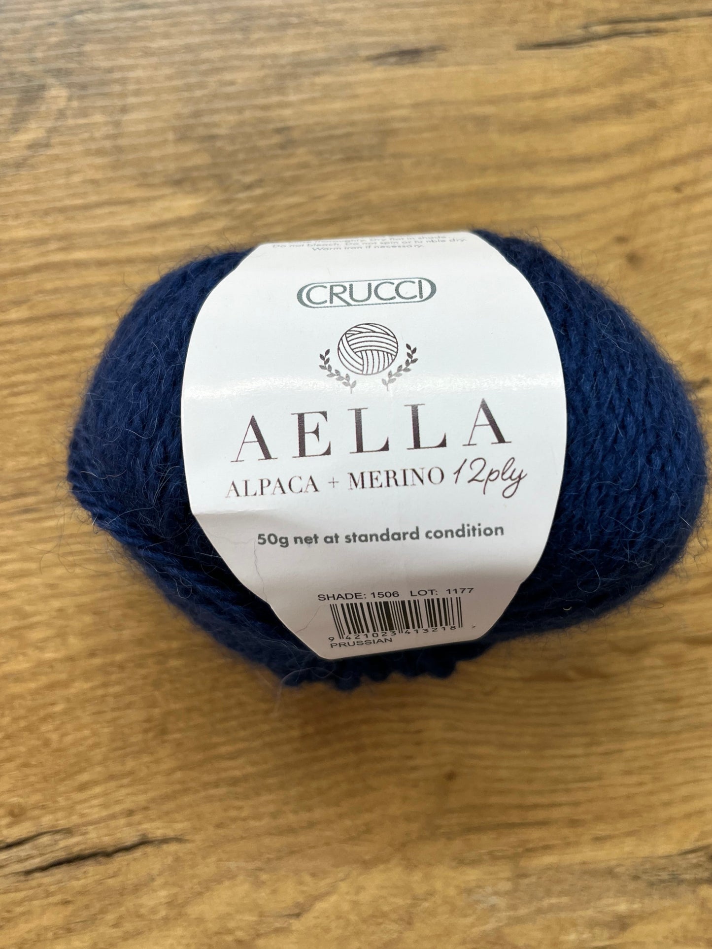 Crucci Aella 12 ply Alpaca Merino - Prussian