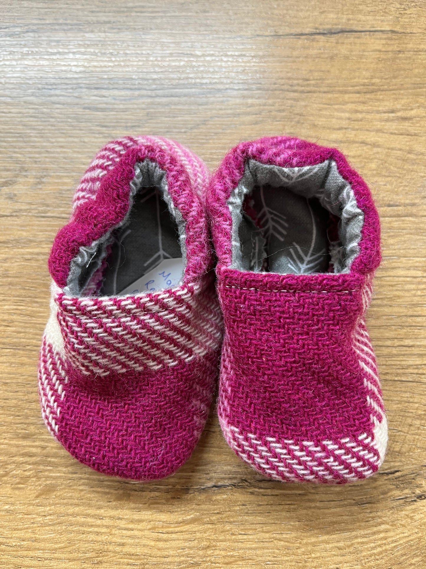 Woollen Toddler Slippers - Recycled Blankets