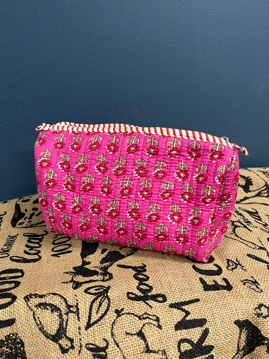 Quilted Make up Bag - Small