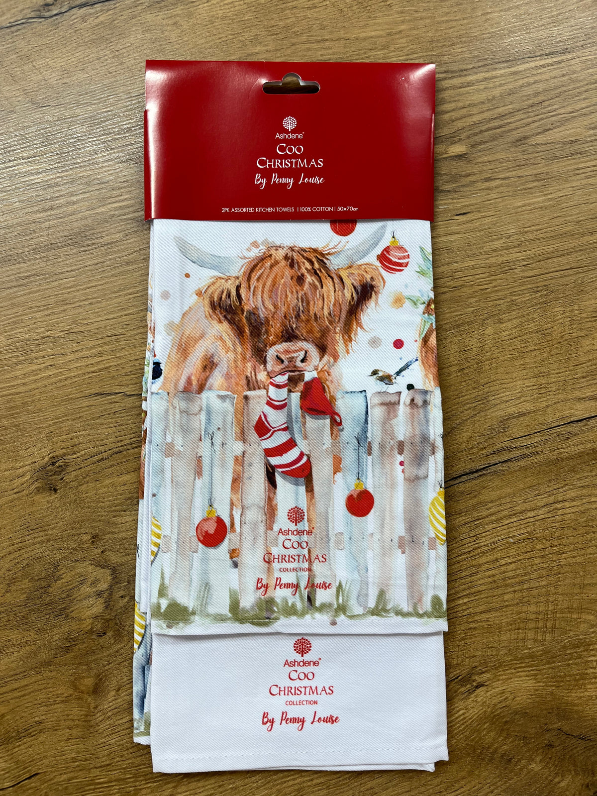 Ladelle Christmas Coos Teatowels