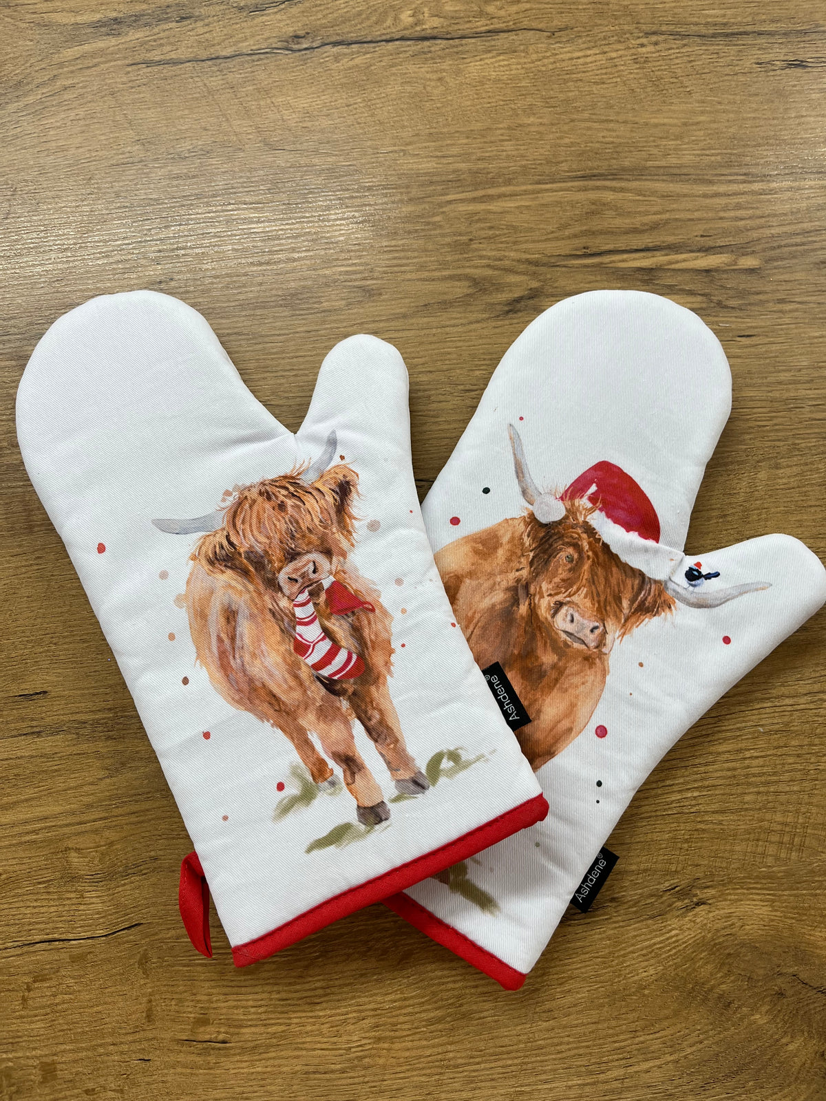 Ladelle Christmas Coos Oven Mitts