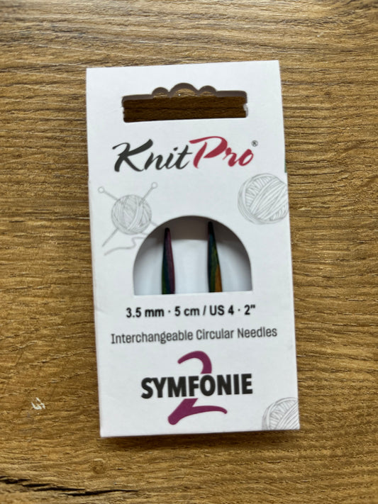 KnitPro Symfonie 2.0 MINI  Interchangeable Needles – 3.5mm 5cm
