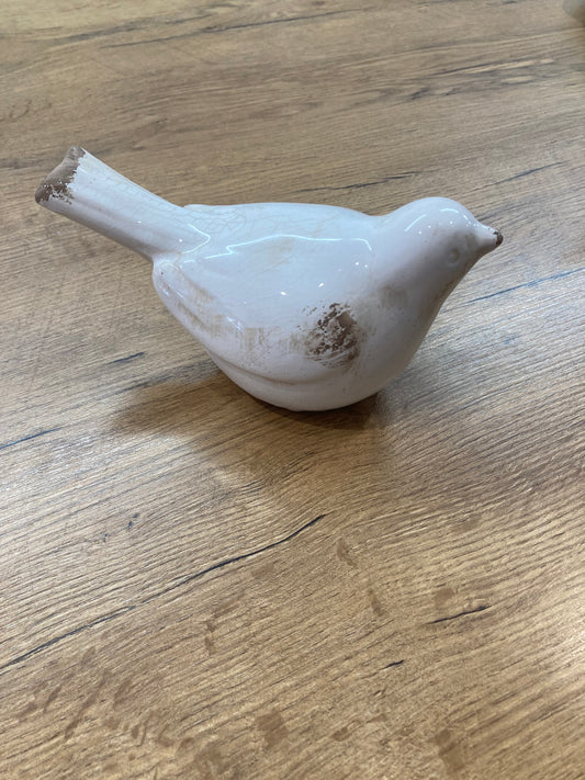 Ceramic Bird – Cream (Small)