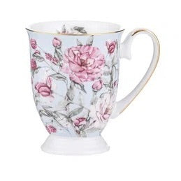 Raspberry Rose Mug  - Powder Blue