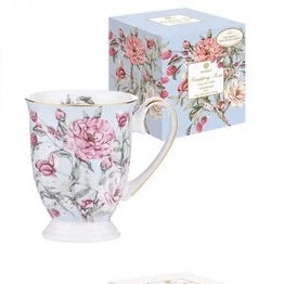 Raspberry Rose Mug  - Powder Blue