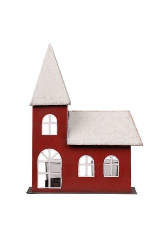 Christmas Turret House with Tealights - Small