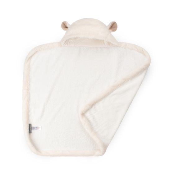 Little Linen Plush Hooded Towel - Farmyard Lamb